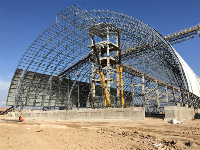 霍州煤机油桶翘工程网架